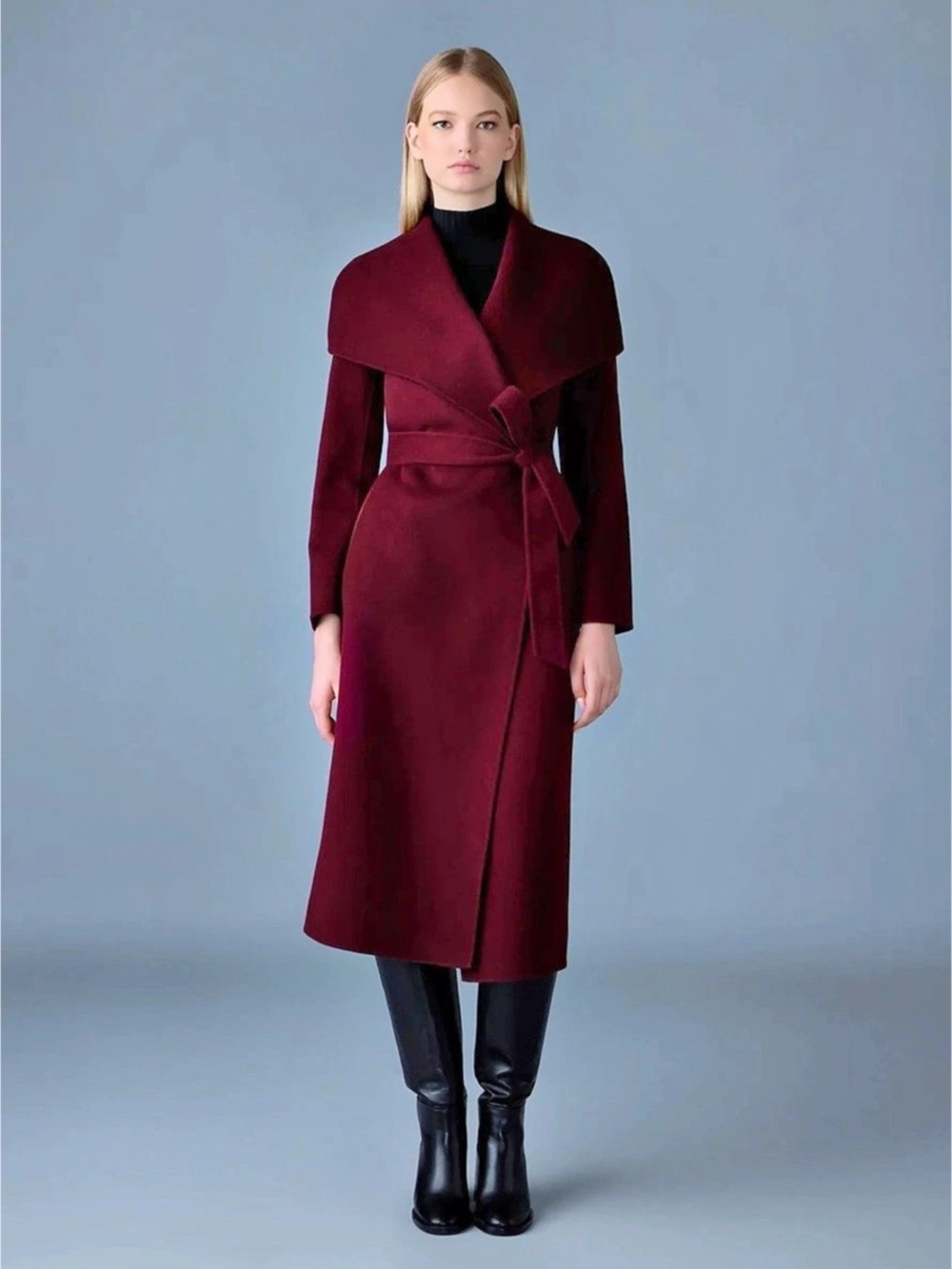 Maje Brown Wrap Trench Coat Like New - Picture 3 of 7